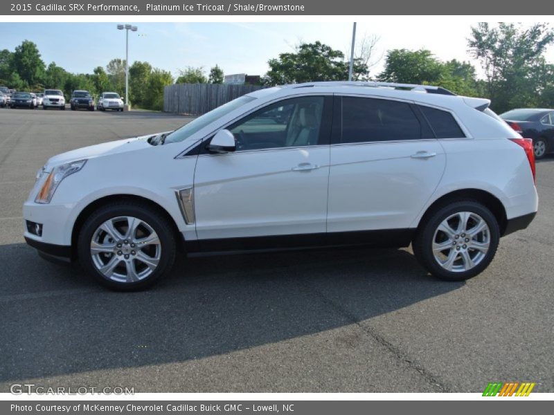 Platinum Ice Tricoat / Shale/Brownstone 2015 Cadillac SRX Performance