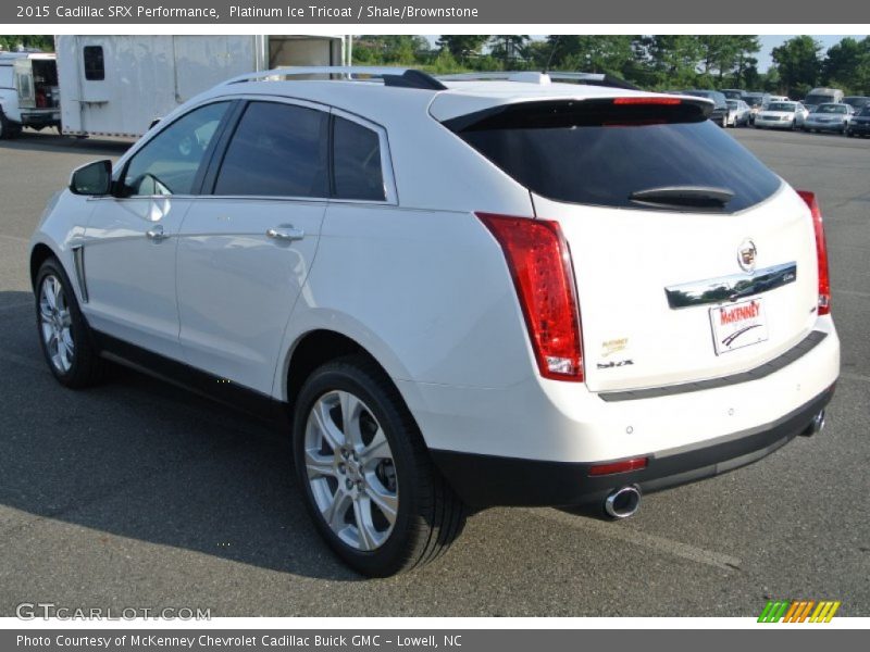 Platinum Ice Tricoat / Shale/Brownstone 2015 Cadillac SRX Performance