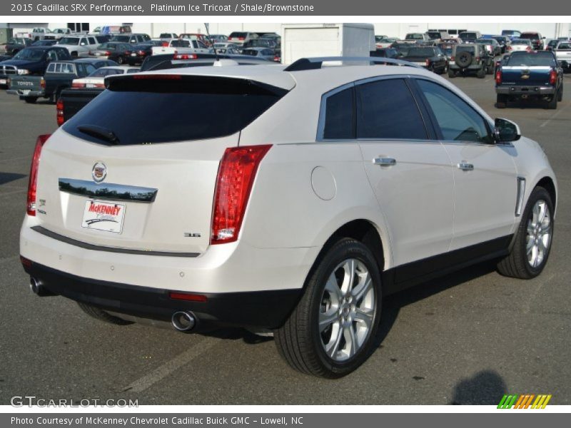 Platinum Ice Tricoat / Shale/Brownstone 2015 Cadillac SRX Performance