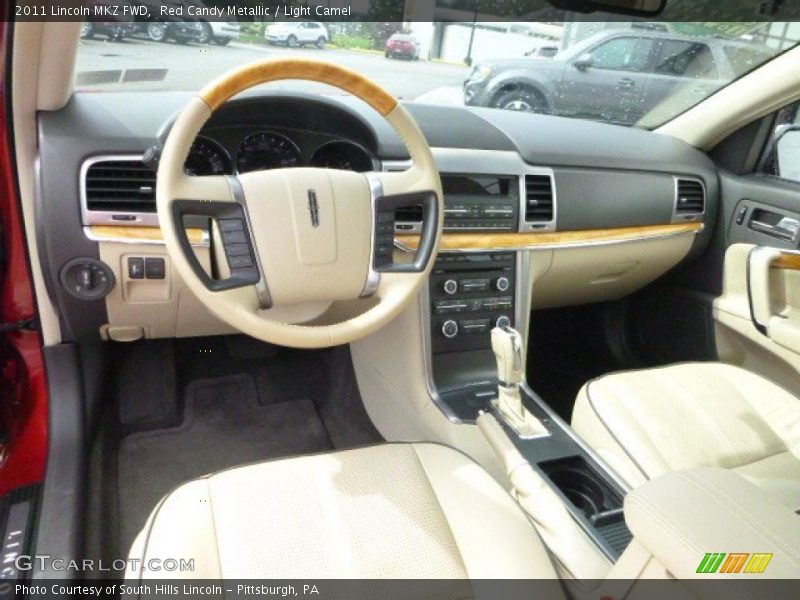 Red Candy Metallic / Light Camel 2011 Lincoln MKZ FWD