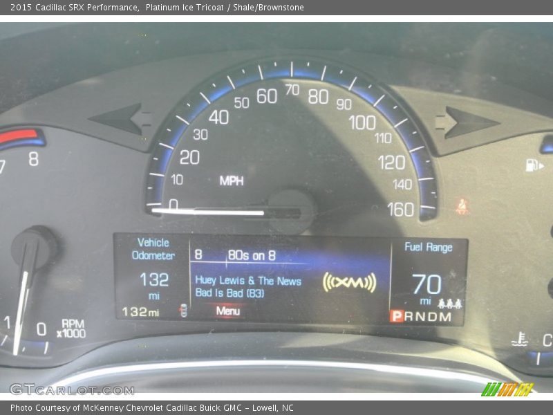 Platinum Ice Tricoat / Shale/Brownstone 2015 Cadillac SRX Performance