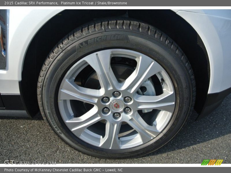Platinum Ice Tricoat / Shale/Brownstone 2015 Cadillac SRX Performance