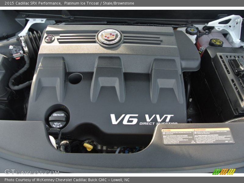Platinum Ice Tricoat / Shale/Brownstone 2015 Cadillac SRX Performance