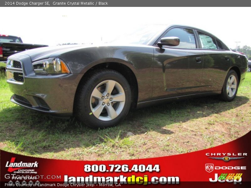 Granite Crystal Metallic / Black 2014 Dodge Charger SE