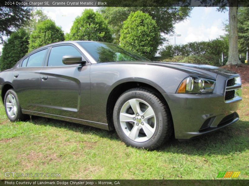 Granite Crystal Metallic / Black 2014 Dodge Charger SE