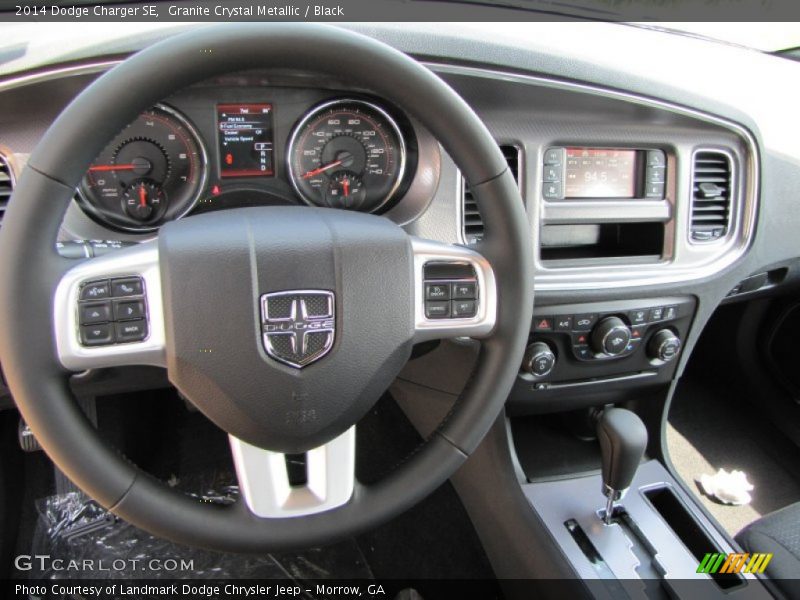 Granite Crystal Metallic / Black 2014 Dodge Charger SE