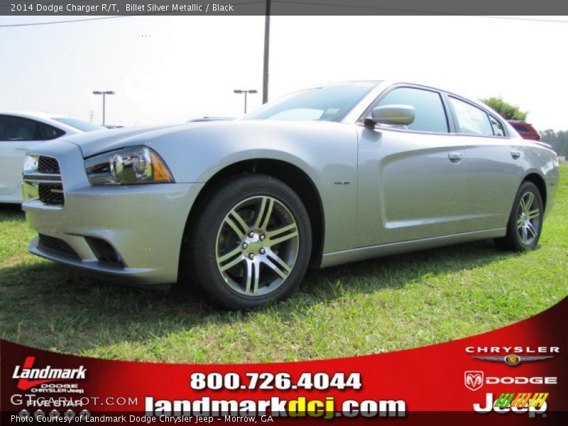 Billet Silver Metallic / Black 2014 Dodge Charger R/T