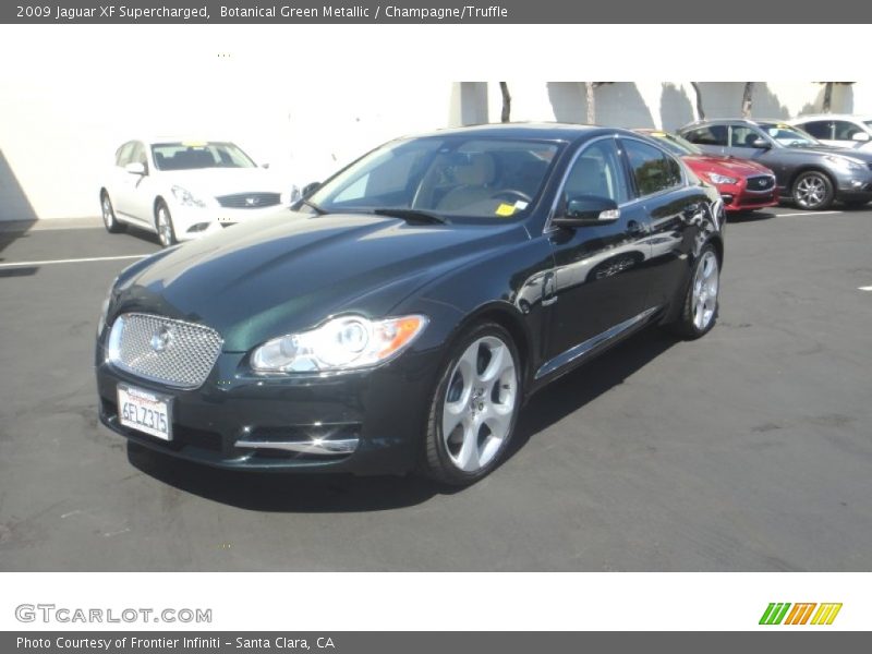 Botanical Green Metallic / Champagne/Truffle 2009 Jaguar XF Supercharged