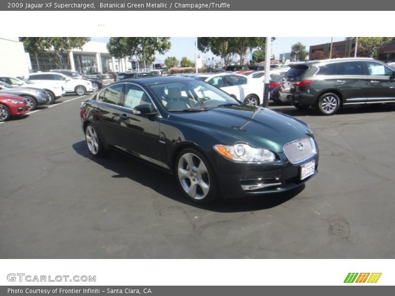 Botanical Green Metallic / Champagne/Truffle 2009 Jaguar XF Supercharged
