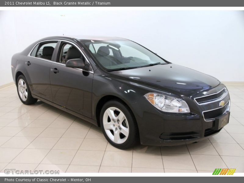 Black Granite Metallic / Titanium 2011 Chevrolet Malibu LS