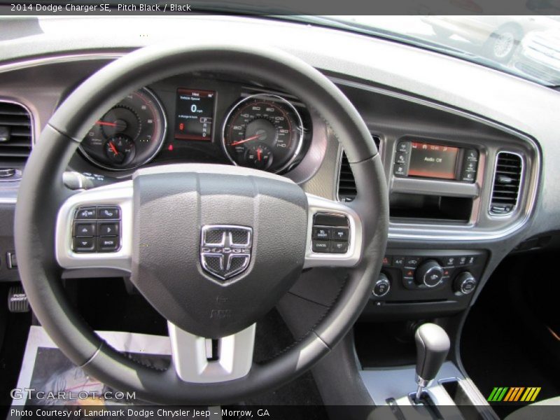 Pitch Black / Black 2014 Dodge Charger SE
