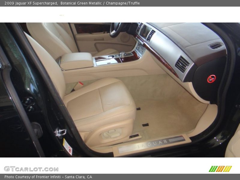 Botanical Green Metallic / Champagne/Truffle 2009 Jaguar XF Supercharged