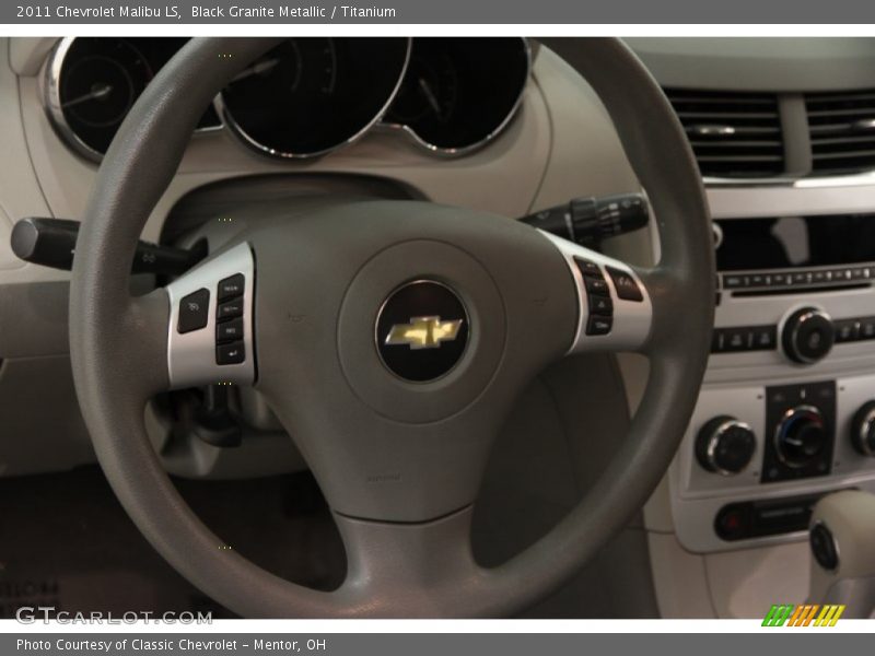 Black Granite Metallic / Titanium 2011 Chevrolet Malibu LS