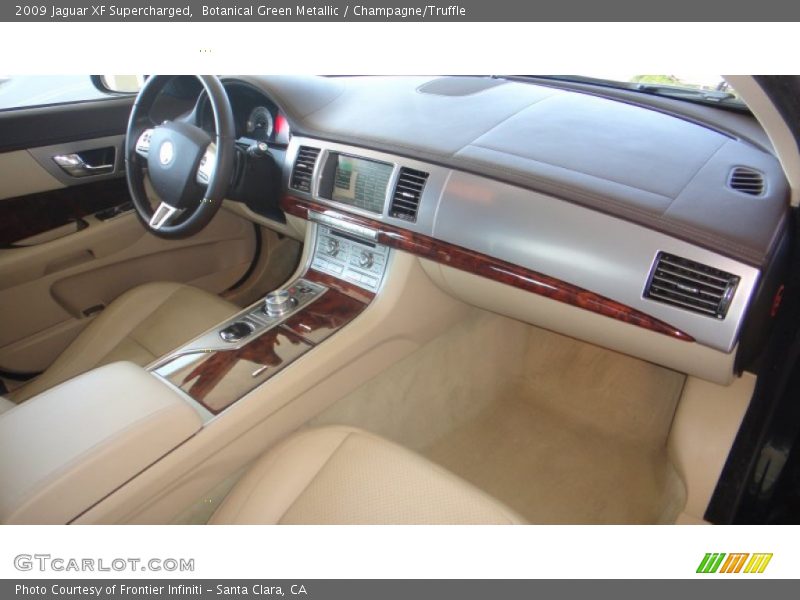 Botanical Green Metallic / Champagne/Truffle 2009 Jaguar XF Supercharged