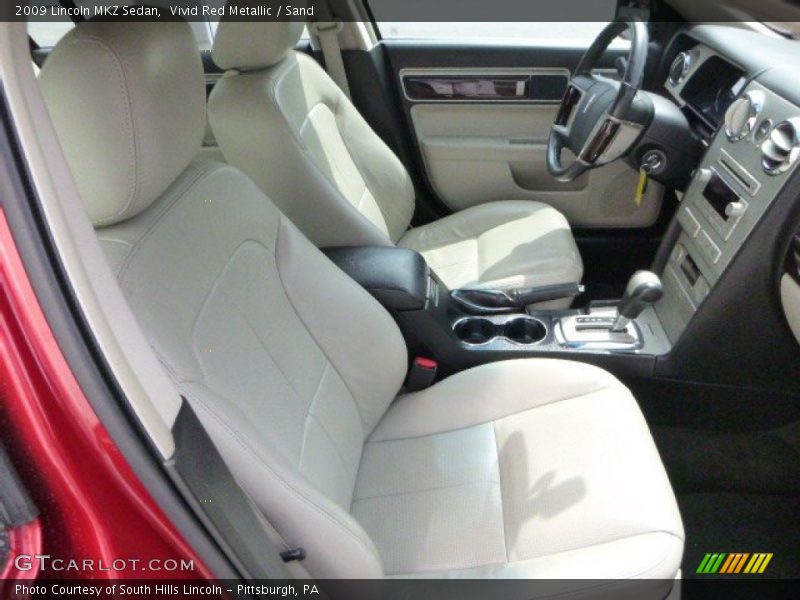 Vivid Red Metallic / Sand 2009 Lincoln MKZ Sedan