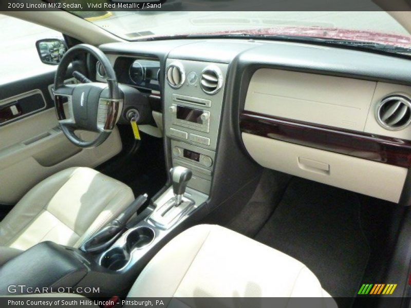 Vivid Red Metallic / Sand 2009 Lincoln MKZ Sedan