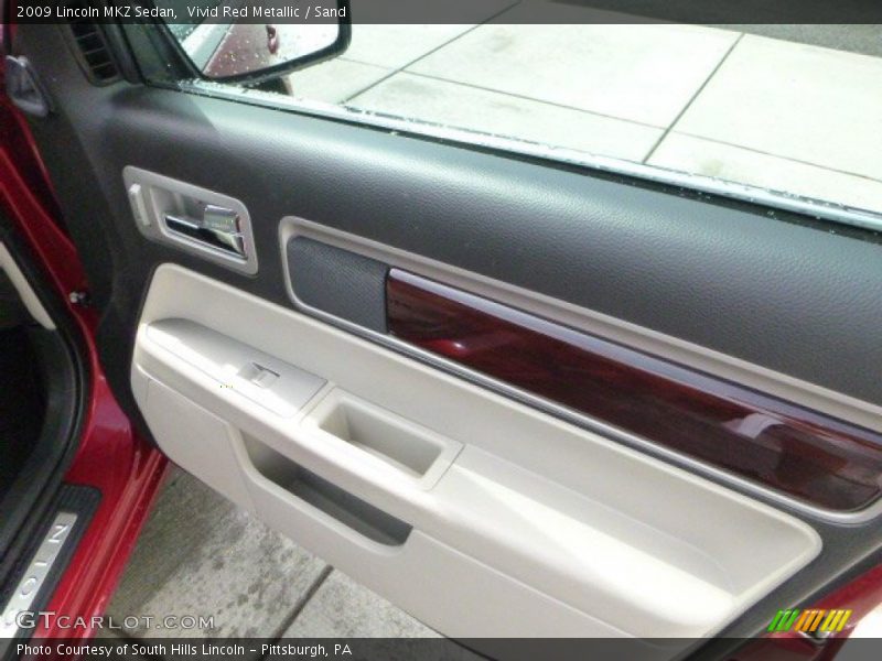 Vivid Red Metallic / Sand 2009 Lincoln MKZ Sedan