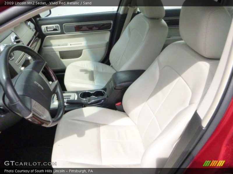 Vivid Red Metallic / Sand 2009 Lincoln MKZ Sedan