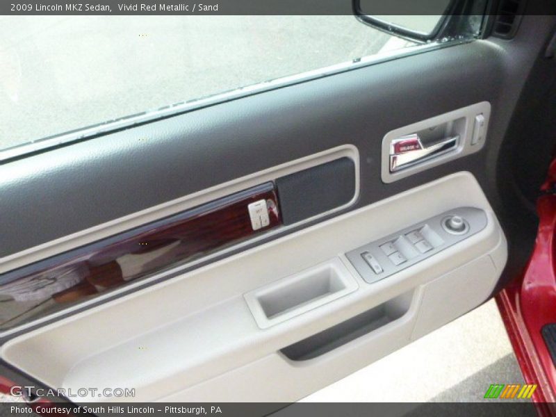 Vivid Red Metallic / Sand 2009 Lincoln MKZ Sedan
