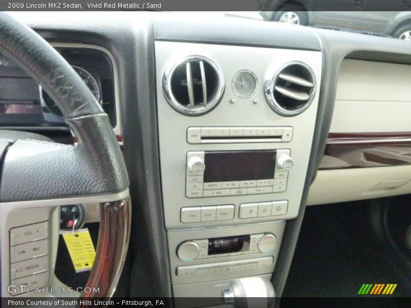 Vivid Red Metallic / Sand 2009 Lincoln MKZ Sedan