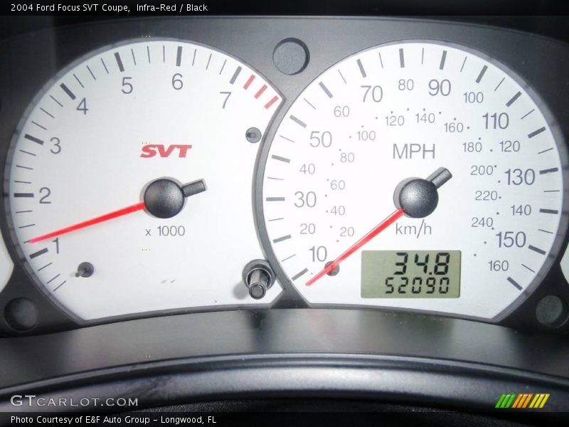 Infra-Red / Black 2004 Ford Focus SVT Coupe