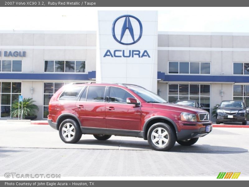 Ruby Red Metallic / Taupe 2007 Volvo XC90 3.2