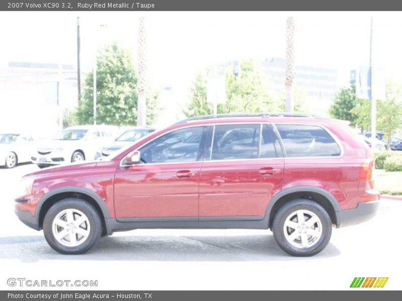 Ruby Red Metallic / Taupe 2007 Volvo XC90 3.2