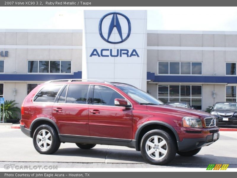 Ruby Red Metallic / Taupe 2007 Volvo XC90 3.2