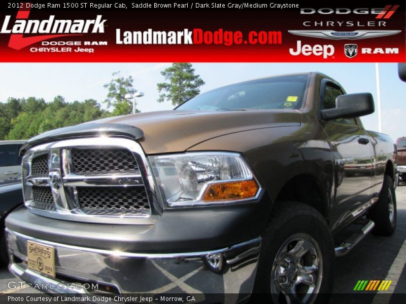 Saddle Brown Pearl / Dark Slate Gray/Medium Graystone 2012 Dodge Ram 1500 ST Regular Cab