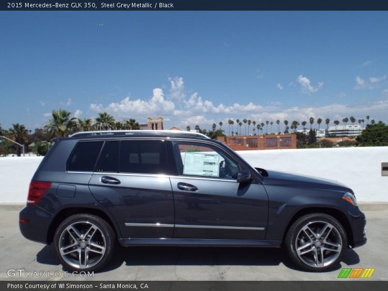 Steel Grey Metallic / Black 2015 Mercedes-Benz GLK 350