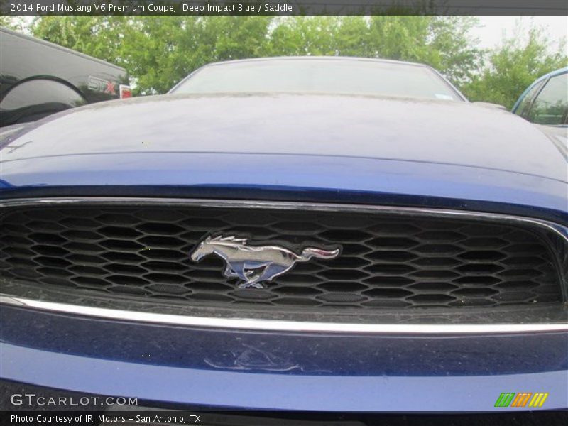 Deep Impact Blue / Saddle 2014 Ford Mustang V6 Premium Coupe