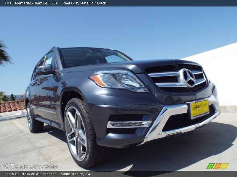 Steel Grey Metallic / Black 2015 Mercedes-Benz GLK 350