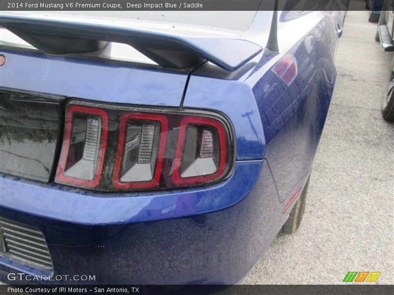 Deep Impact Blue / Saddle 2014 Ford Mustang V6 Premium Coupe