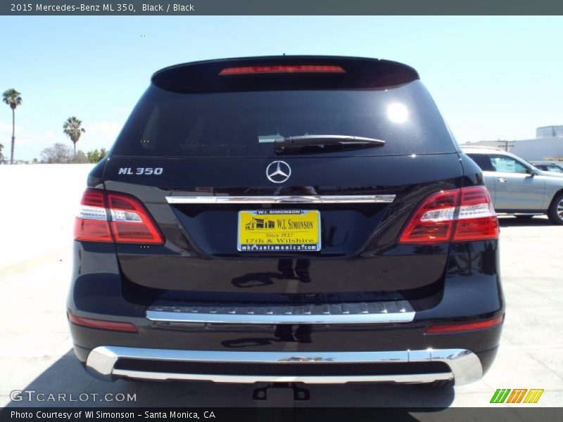 Black / Black 2015 Mercedes-Benz ML 350