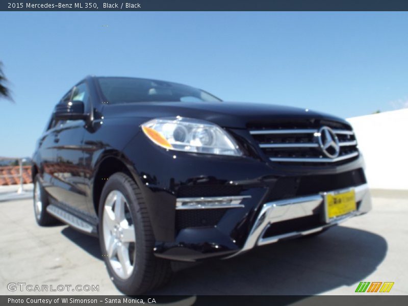 Black / Black 2015 Mercedes-Benz ML 350