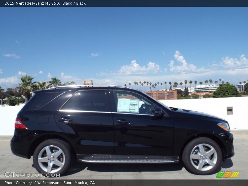 Black / Black 2015 Mercedes-Benz ML 350