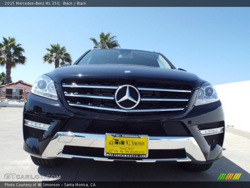 Black / Black 2015 Mercedes-Benz ML 350