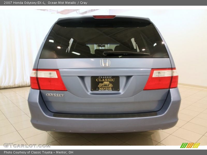 Ocean Mist Metallic / Gray 2007 Honda Odyssey EX-L