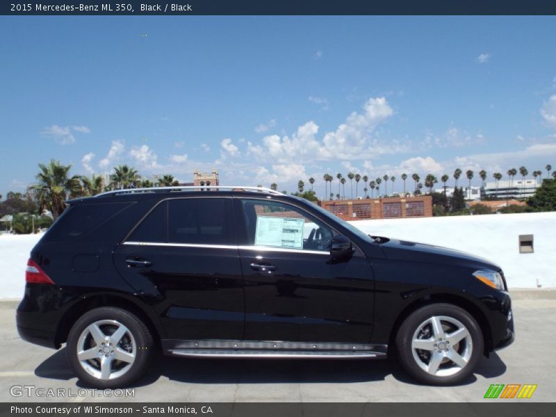 Black / Black 2015 Mercedes-Benz ML 350