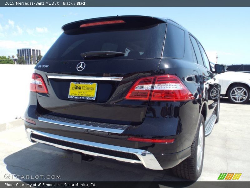 Black / Black 2015 Mercedes-Benz ML 350