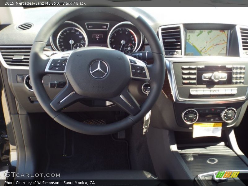 Black / Black 2015 Mercedes-Benz ML 350