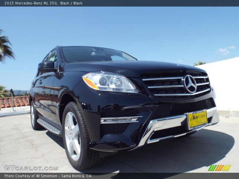 Black / Black 2015 Mercedes-Benz ML 350