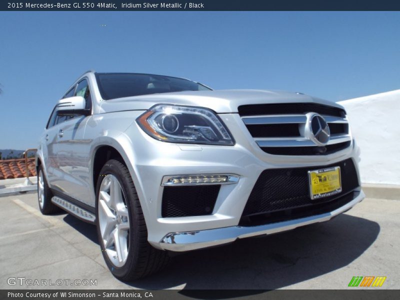 Iridium Silver Metallic / Black 2015 Mercedes-Benz GL 550 4Matic