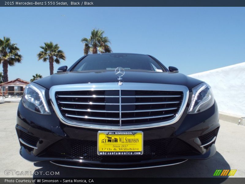 Black / Black 2015 Mercedes-Benz S 550 Sedan