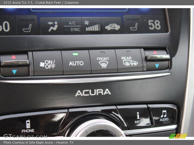 Crystal Black Pearl / Graystone 2015 Acura TLX 3.5