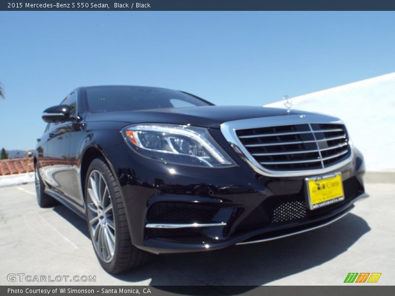 Black / Black 2015 Mercedes-Benz S 550 Sedan