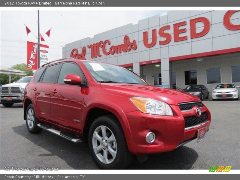 Barcelona Red Metallic / Ash 2012 Toyota RAV4 Limited