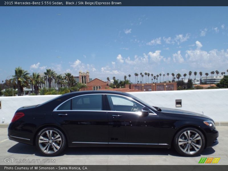 Black / Silk Beige/Espresso Brown 2015 Mercedes-Benz S 550 Sedan