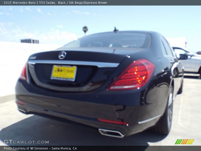 Black / Silk Beige/Espresso Brown 2015 Mercedes-Benz S 550 Sedan