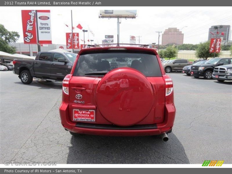 Barcelona Red Metallic / Ash 2012 Toyota RAV4 Limited